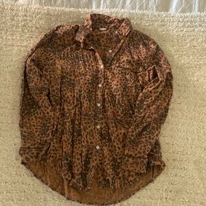 Aerie Button Down Pajama Shirt - Size Medium